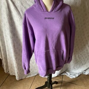 Pleasures Purple Hoodie Sweatshirt -Pullover
